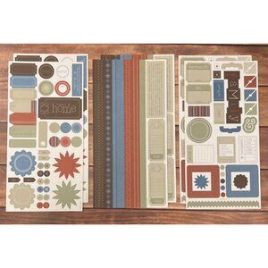 Stampin Up! Scrapbooking Stickers 6 Pages Assorted Designs Crafting & Journals